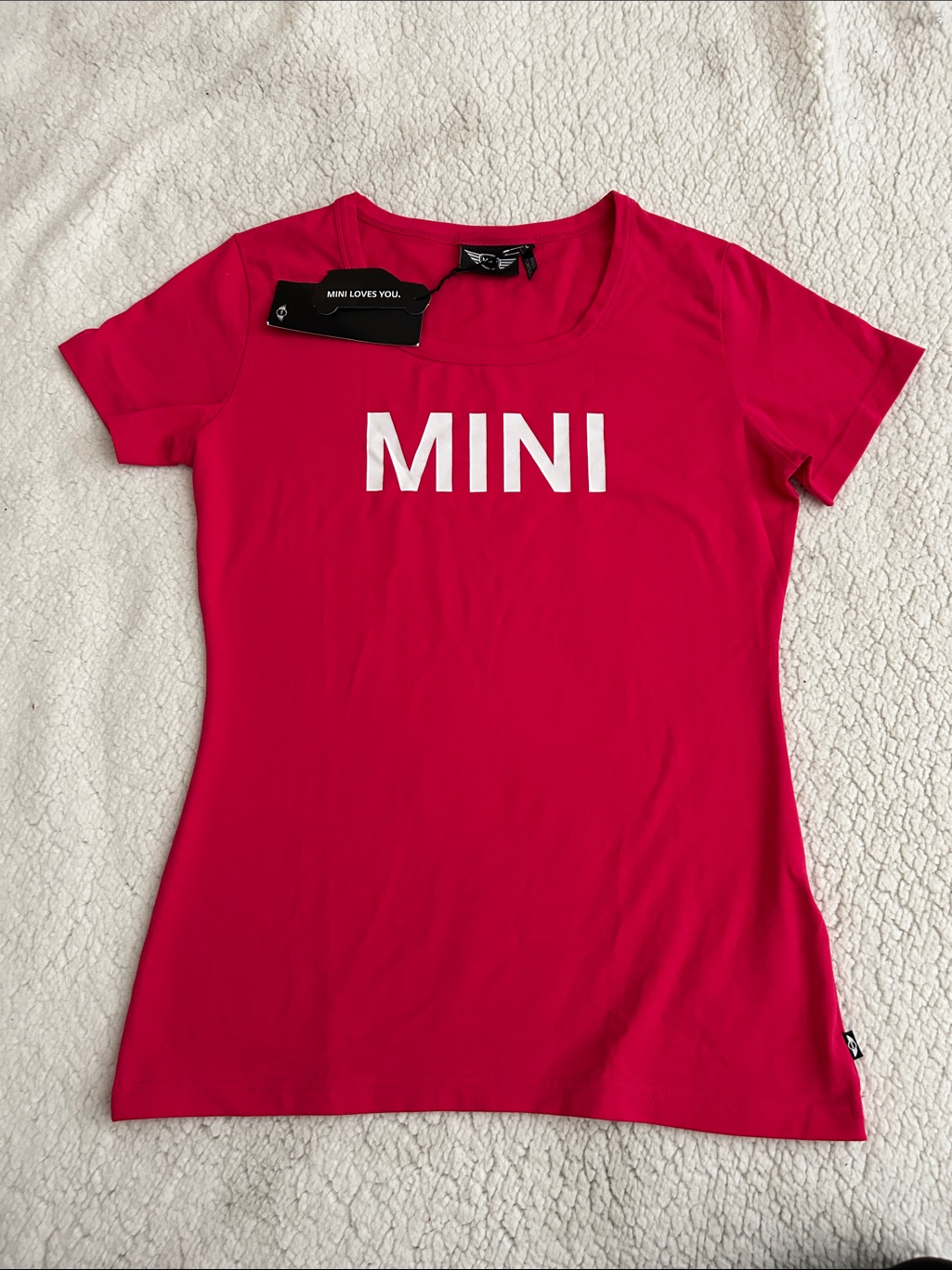 Mini âNwtâ Logo Hot Pink Tee